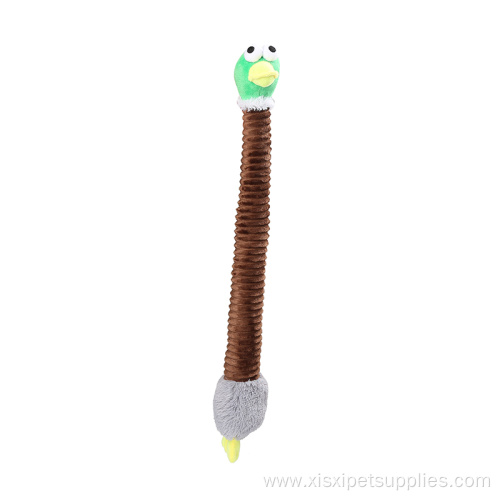 Bite Resistant Long Shape Squeaky Dog Toy Chew